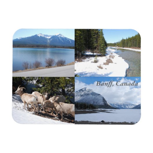 Banff, Canada Schilderachtig schoonheidsmagneet Magneet (Horizontaal)