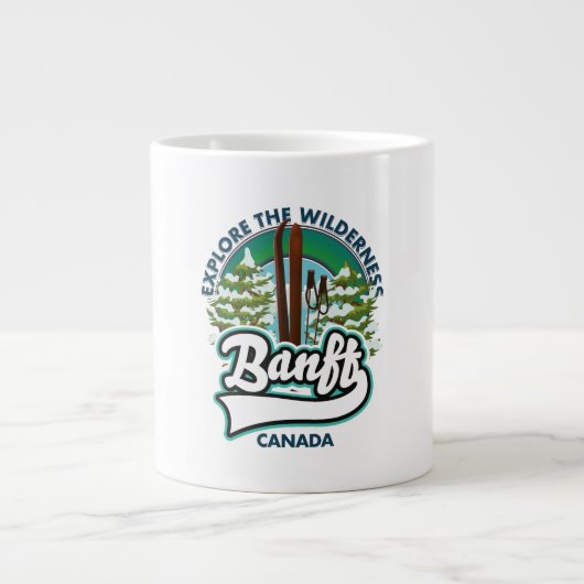 banff canada ski logo grote koffiekop (Voorkant)