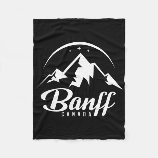 Banff Canada skigebied snowboarden Fleece Deken (Voorkant)