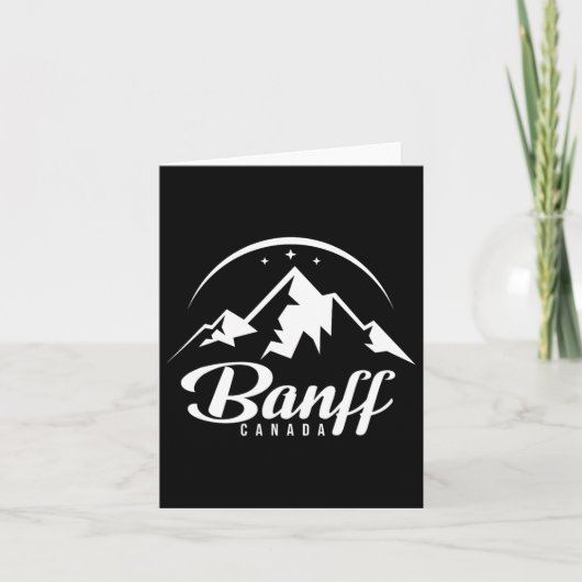 Banff Canada skigebied snowboarden Kaart (Voorkant)