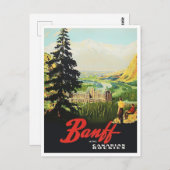 Banff Canada vintage briefkaart (Voorkant / Achterkant)