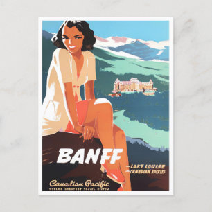 Banff Canada vintage briefkaart