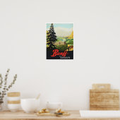 Banff Canada vintage travel poster (Keuken)