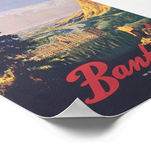 Banff Canada Vintage Travel Poster (Hoek)