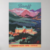 Banff Canada Vintage Travel Poster (Voorkant)