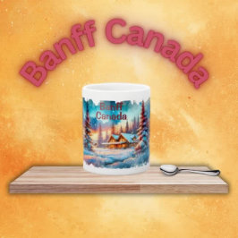 Banff Canada Waterverf Sketch | Koffiemok