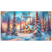 Banff Canada Waterverf Sketch | Tafelkleed (Voorkant (Horizontaal))
