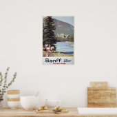 Banff Canadian Rockies Vintage Travel Poster (Keuken)