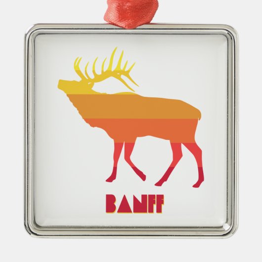 Banff Elk Metalen Ornament (Voorkant)