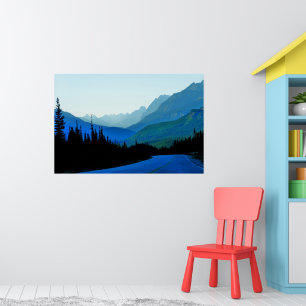Banff Jasper Blauwe Poster