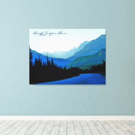 Banff Jasper Blue Canvas Afdruk