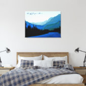 Banff Jasper Blue Canvas Afdruk (Insitu (Slaapkamer))