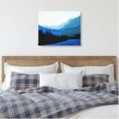 Banff Jasper Blue Canvas Afdruk (Insitu (Slaapkamer))