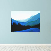 Banff Jasper Blue Canvas Afdruk (Insitu (Houten vloer))