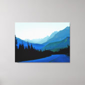 Banff Jasper Blue Canvas Afdruk (Voorkant)