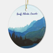 Banff Jasper Blue Keramisch Ornament (Links)