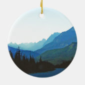 Banff Jasper Blue Keramisch Ornament (Achterkant)