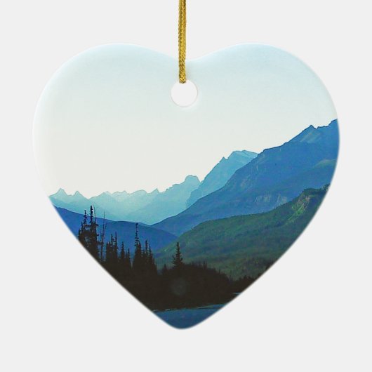 Banff Jasper Blue Keramisch Ornament (Achterkant)