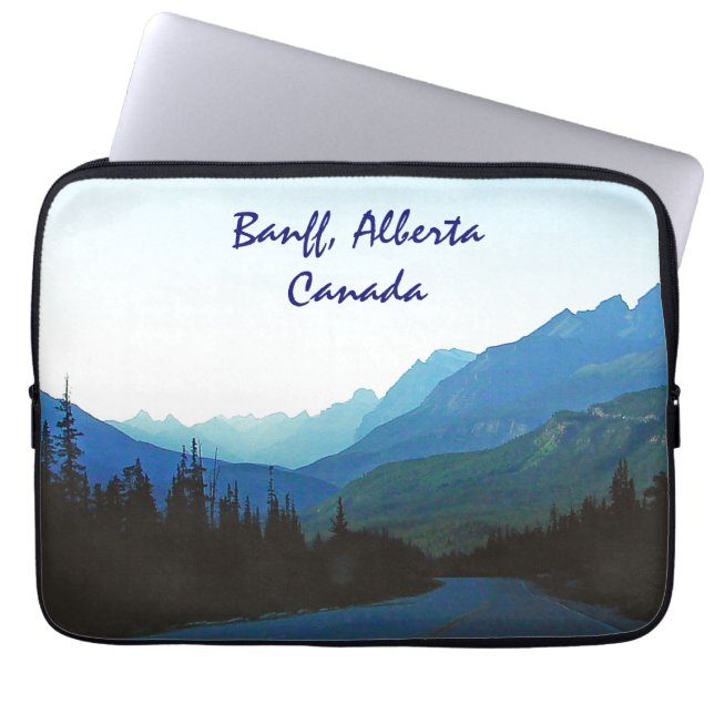 Banff Jasper Blue Laptop Sleeve (Voorkant)