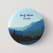 Banff Jasper Blue Ronde Button 5,7 Cm (Voorkant)