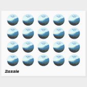 Banff Jasper Blue Ronde Sticker (Vel)