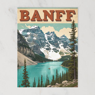  Banff: Lake Louise & Peaks Briefkaart