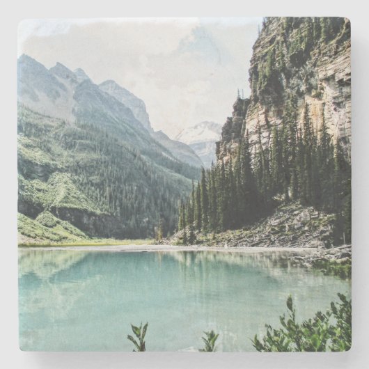 Banff Lake Louise Stone Onderzetter (Voorkant)