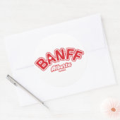 Banff Leaf Ronde Sticker (Envelop)