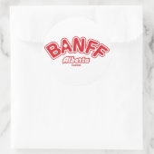 Banff Leaf Ronde Sticker (Tas)