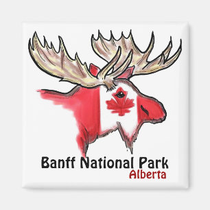 Banff Nationaal Park Alberta Canada elk magneet