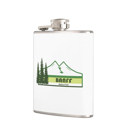 Banff Nationaal Park Groene Strepen Heupfles (Links)