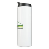 Banff Nationaal Park Groene Strepen Thermosbeker (Geroteerd rechts)