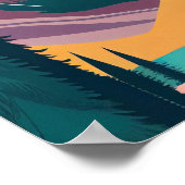 Banff Nationaal Park Hedendaags Poster (Hoek)