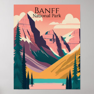 Banff Nationaal Park Hedendaags Poster