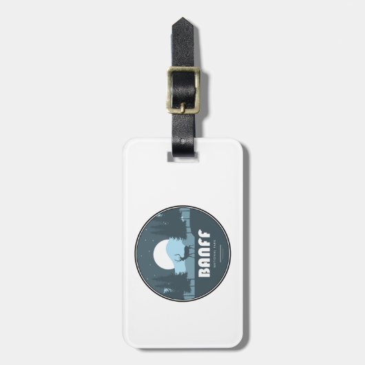 Banff Nationaal Park Herten Bagagelabel (Voorkant verticaal)