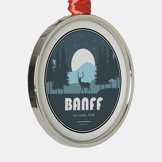 Banff Nationaal Park Herten Metalen Ornament (Rechts)