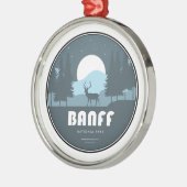 Banff Nationaal Park Herten Metalen Ornament (Links)