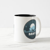 Banff Nationaal Park Herten Tweekleurige Koffiemok (Voorkant rechts)