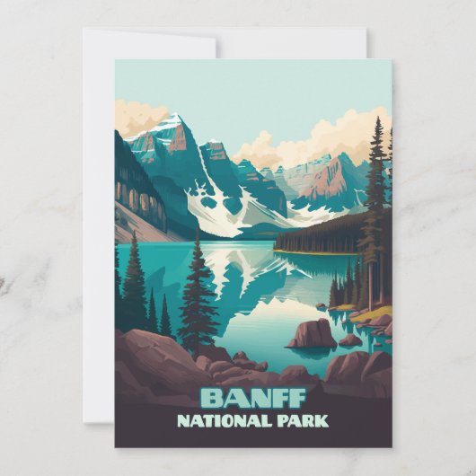 Banff Nationaal Park Moraine Lake Retro (Voorkant)