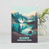Banff Nationaal Park Moraine Lake Retro (Staand voorkant)