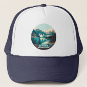 Banff Nationaal Park Moraine Lake Retro Trucker Pet (Voorkant)