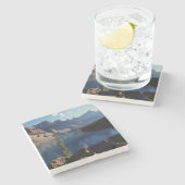 Banff Nationaal Park Moraine Lake Stenen Onderzetter (Zijkant)