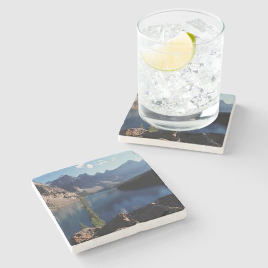 Banff Nationaal Park Moraine Lake Stenen Onderzetter (Zijkant)