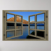 Banff National Park 6 Pane Open Window Poster (Voorkant)