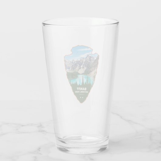 Banff National Park Alberta Arrowhead Glas (Achterkant)