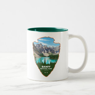 Banff National Park Alberta Arrowhead Tweekleurige Koffiemok