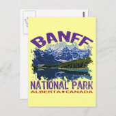 Banff National Park, Alberta Canada Briefkaart (Voorkant / Achterkant)