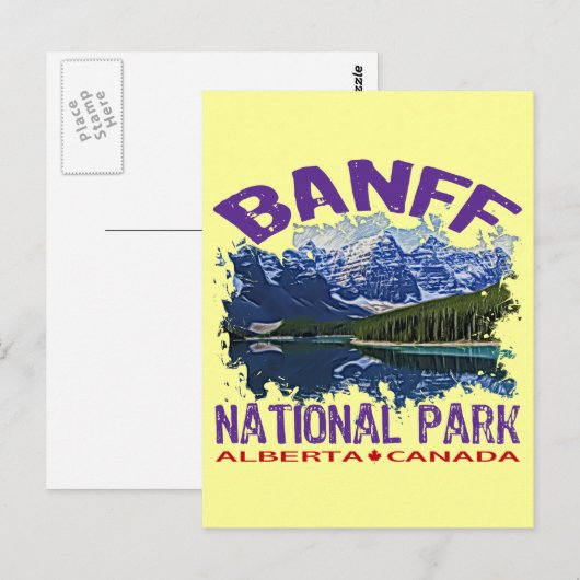 Banff National Park, Alberta Canada Briefkaart (Voorkant / Achterkant)