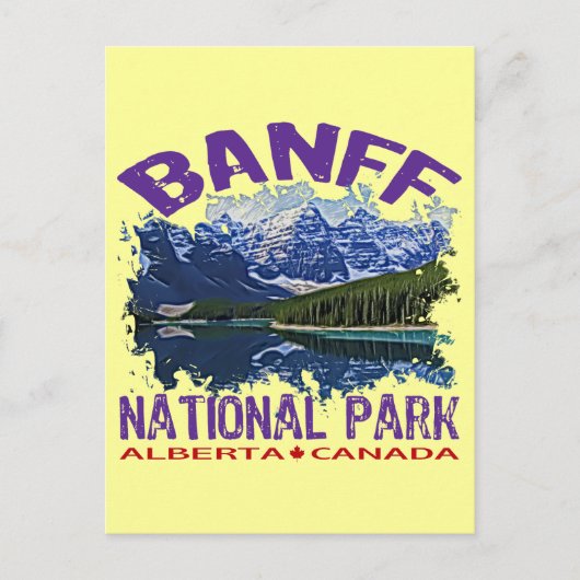 Banff National Park, Alberta Canada Briefkaart (Voorkant)
