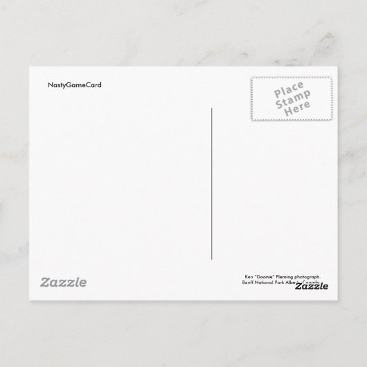 Banff National Park Alberta Canada Briefkaart (Achterkant)